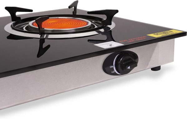 95543 Deluxe Propane Gas Range Stove 2 Burner Cooktop Auto Ignition Outdoor Grill Camping Stoves Station LPG - Image 3