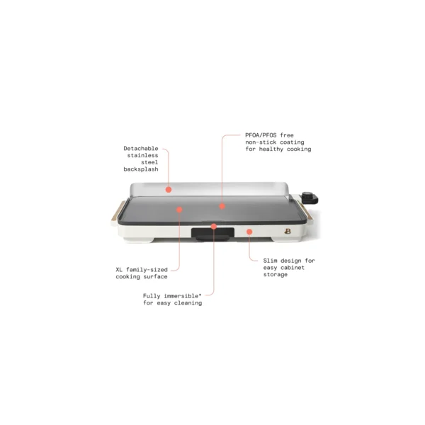 Beautiful Extra Large Griddle, White Icing  12  x 22 - Image 3
