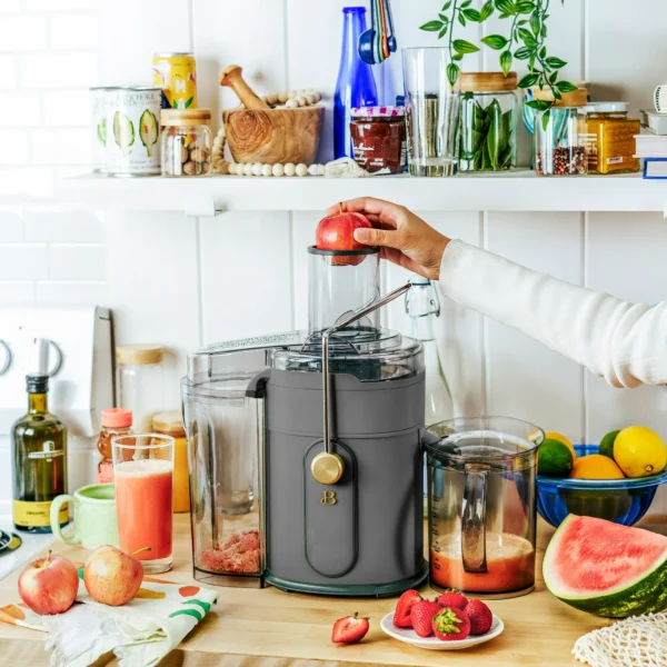 Beautiful 5-Speed Juice Extractor with Touch Activated Display, Oyster Grey, - Image 2