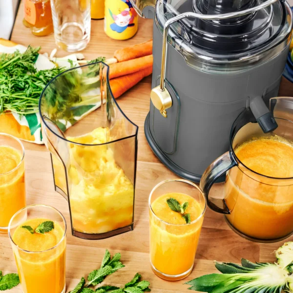 Beautiful 5-Speed Juice Extractor with Touch Activated Display, Oyster Grey, - Image 7