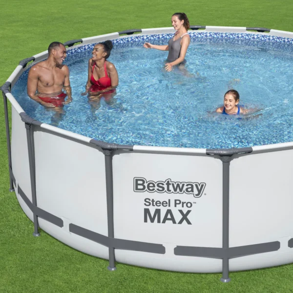 Steel Pro MAX 14  x 48  Round Above Ground Swimming Pool Set - Image 6