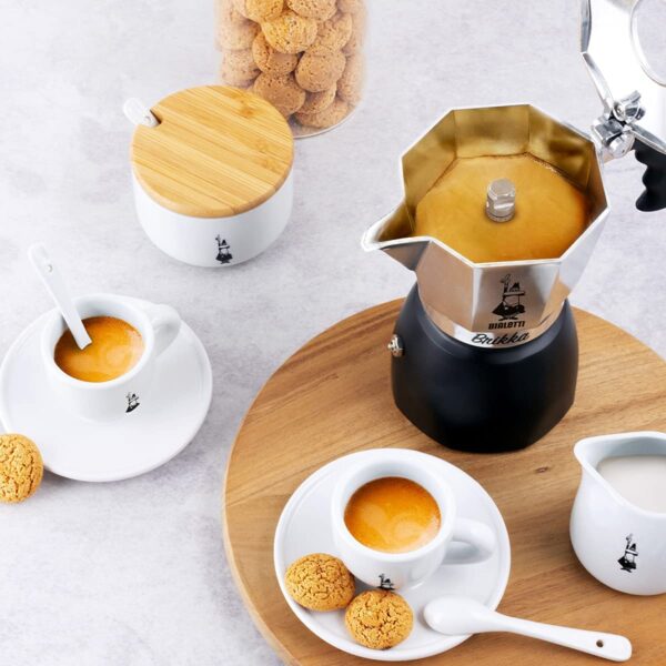 Moka Pot, the Only Stovetop Coffee Maker Capable of Producing a Crema-Rich Espresso, 2 Cups (3.38 Oz), Aluminum and Black - Image 8