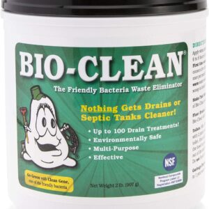 Bio-Clean Drain Septic 2# Can Cleans Drains- Septic Tanks   Grease Traps All Natural and 100% Guaranteed No Caustic Chemicals! Removes fats Oil and Grease, Completely Cleans Your System.