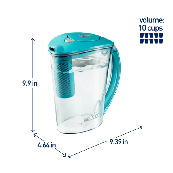 Filter as You Pour Water Pitcher, 10 Cup   Lake Blue - Image 7