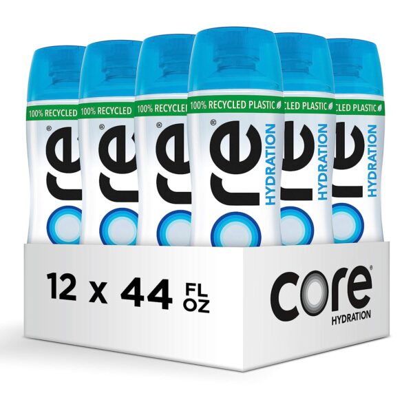CORE Hydration, Nutrient Enhanced Water, Perfect 7.4 Natural pH, Ultra-Purified With Electrolytes and Minerals, Cup Cap For Sharing, 44 Fl Oz, Pack of 12 - Image 2