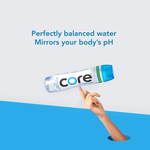 CORE Hydration, Nutrient Enhanced Water, Perfect 7.4 Natural pH, Ultra-Purified With Electrolytes and Minerals, Cup Cap For Sharing, 44 Fl Oz, Pack of 12 - Image 6
