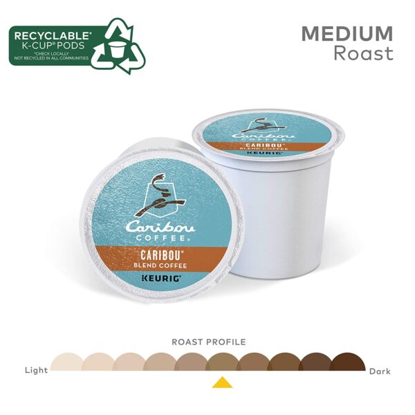 Caribou Coffee Caribou Blend, Single-Serve Keurig K-Cup Pods, Medium Roast Coffee, 72 Count - Image 4