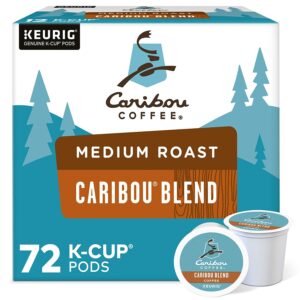 Caribou Coffee Caribou Blend, Single-Serve Keurig K-Cup Pods, Medium Roast Coffee, 72 Count