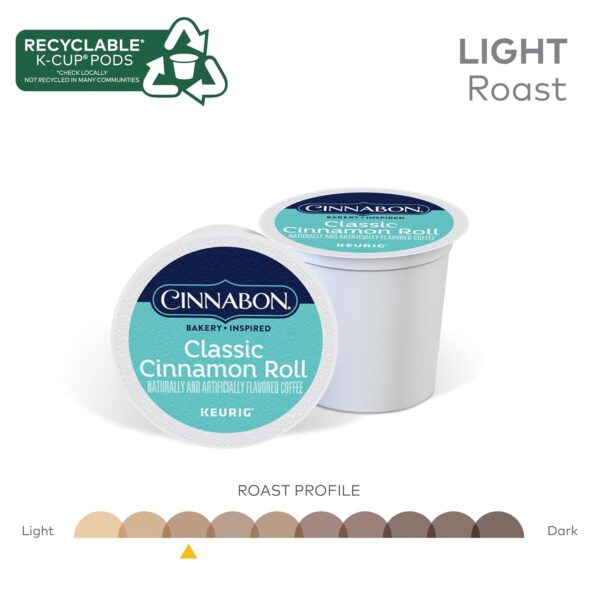 Cinnabon Classic Cinnamon Roll Keurig Single-Serve K-Cup Pods, Light Roast Coffee, 96 Count (4 Packs of 24) - Image 5
