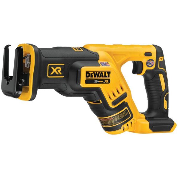 DCS367BW205 20-Volt MAX XR Cordless Brushless Compact Reciprocating Saw with (1) 20-Volt Battery 5.0Ah - Image 5
