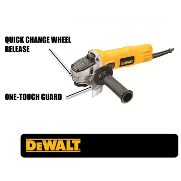 DWE4011 7 Amp 4-1/2 in. Small Angle Grinder with 1-Touch Guard - Image 2
