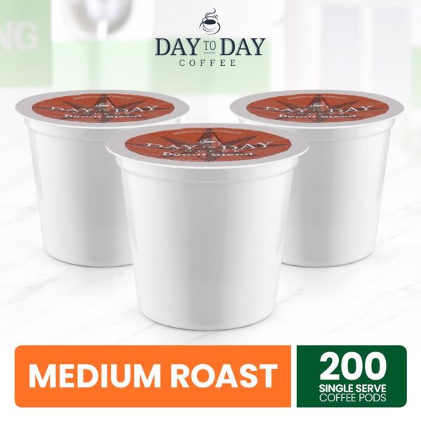 Day To Day 200-Count Donut Blend, Medium Roast Single Serve Coffee Pods for K-Cup Keurig Brewers (Donut Blend, 200 Count (Pack of 1)) - Image 2