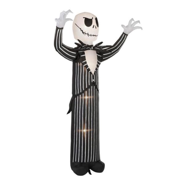 22GM29788 10 ft Animated Reaching Jack Skellington Halloween Inflatable - Image 3