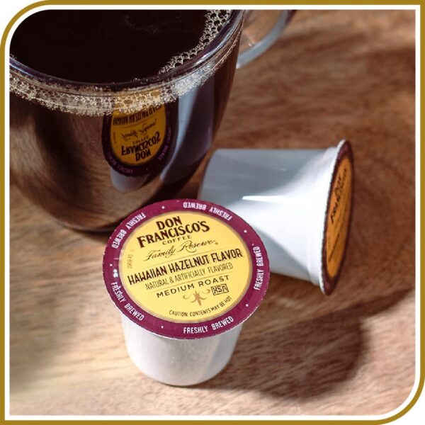 Don Francisco s Hawaiian Hazelnut Flavored Medium Roast Coffee Pods   100 Count - Image 5