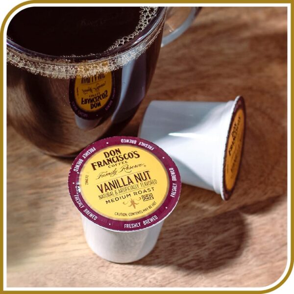 Don Francisco s Vanilla Nut Flavored Medium Roast Coffee Pods   100 Count - Image 4