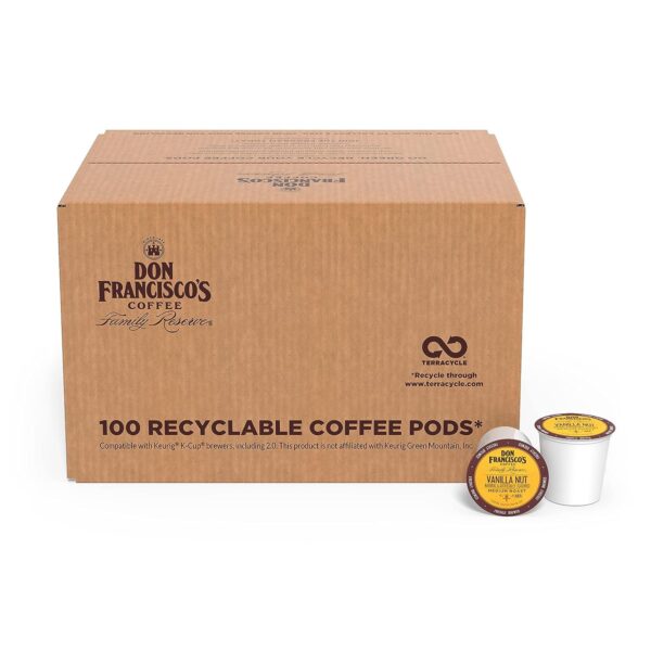 Don Francisco s Vanilla Nut Flavored Medium Roast Coffee Pods   100 Count