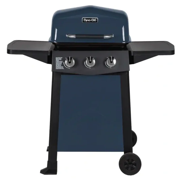 DGC310BNP-D 3-Burner Open Cart Propane Gas Grill in Blue