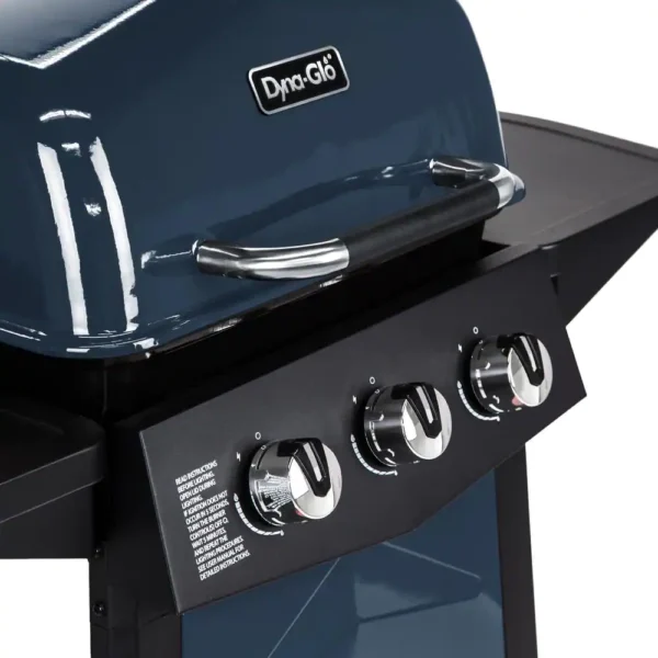 DGC310BNP-D 3-Burner Open Cart Propane Gas Grill in Blue - Image 4