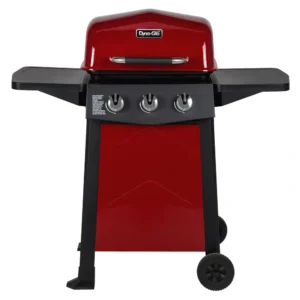 DGC310RNP-D 3-Burner Open Cart Propane Gas Grill in Red