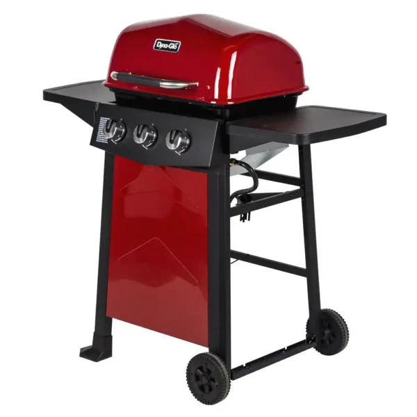 DGC310RNP-D 3-Burner Open Cart Propane Gas Grill in Red - Image 3