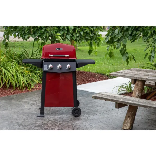 DGC310RNP-D 3-Burner Open Cart Propane Gas Grill in Red - Image 10