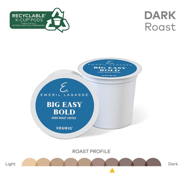 Emeril Big Easy Bold, Single-Serve Keurig K-Cup Pods, Dark Roast Coffee Pods, 96 Count - Image 10