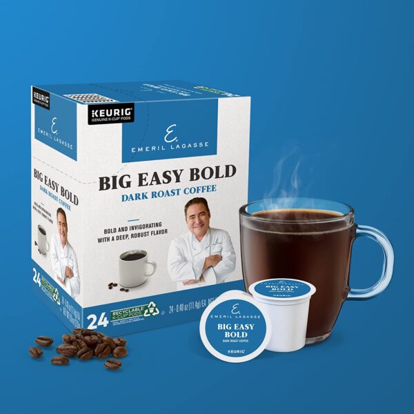 Emeril Big Easy Bold, Single-Serve Keurig K-Cup Pods, Dark Roast Coffee Pods, 96 Count - Image 6