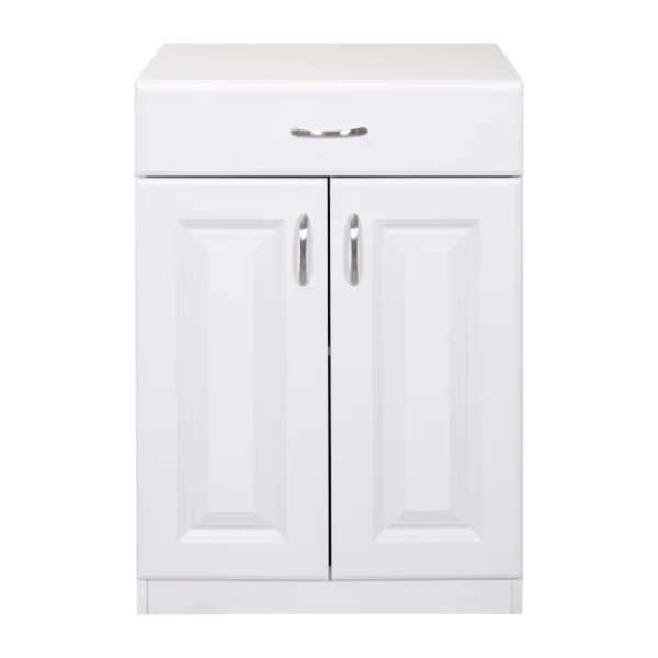 Estate ESBDD24SW 23.75-in W x 34.5-in H Wood Composite White Wall-mount Utility Storage Cabinet