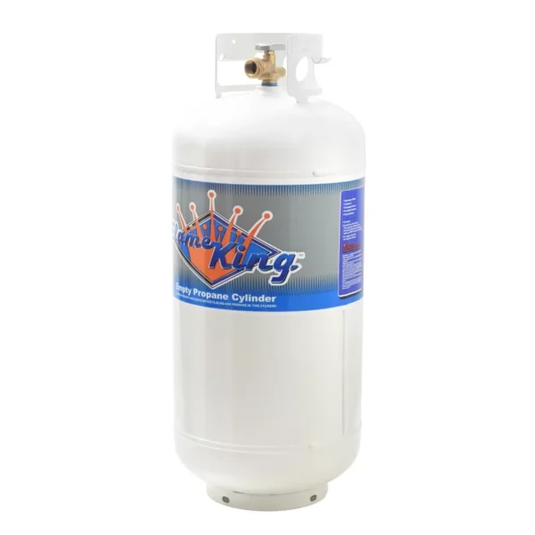 Flame King YSN401 40 lbs. Empty Propane Cylinder with Overfill Protection Device Valve - Image 2