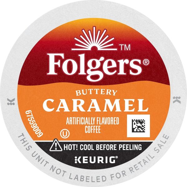 Folgers Buttery Caramel Flavored Coffee, 72 Keurig K-Cups Pods - Image 6