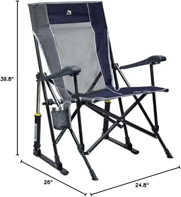 GCI Outdoor Roadtrip Rocker Chair, Indigo - Image 8