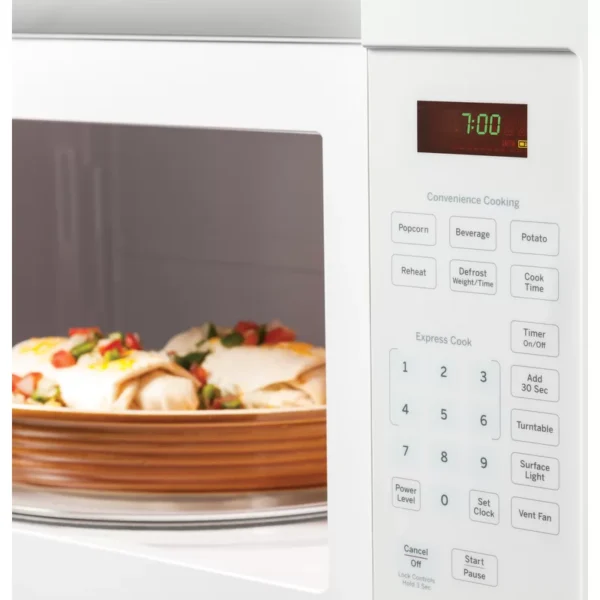 JVM3160DFWW 1.6 cu. ft. Over the Range Microwave in White - Image 7