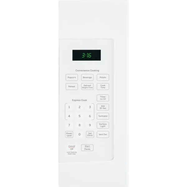 JVM3160DFWW 1.6 cu. ft. Over the Range Microwave in White - Image 8