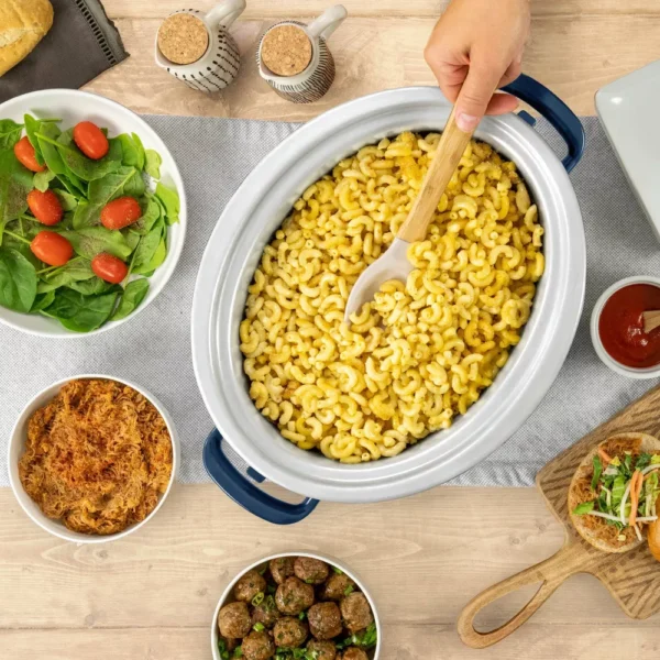 Crock-Pot 7qt One Touch Cook and Carry Slow Cooker   Blue - Image 2