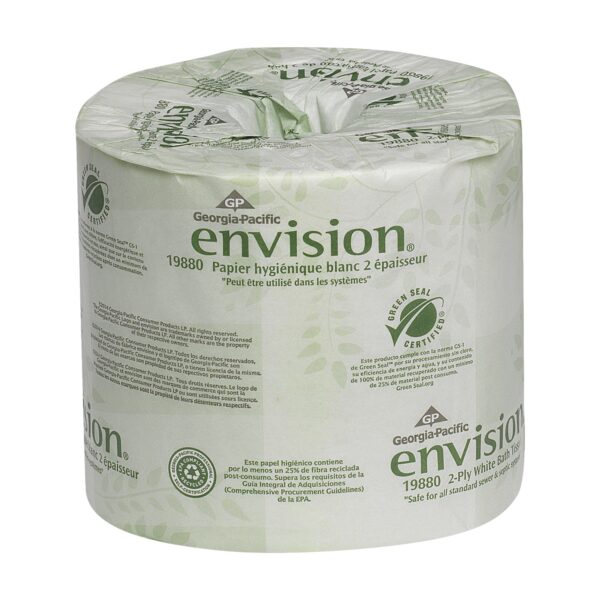 Pacific Professional Pacific Blue Basic Bathroom Tissue, Septic Safe, 2-Ply, White, 550 Sheets/Roll, 80 Rolls/Carton -GPC1988001 - Image 7