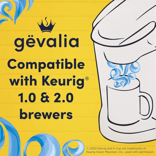 Gevalia Frothy 2-Step Vanilla Latte Espresso K-Cup Coffee Pods   Froth Packets Kit, 6 Count (Pack of 6) - Image 6