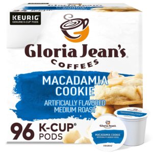 Gloria Jean s Macadamia Cookie Coffee, Keurig Single Serve K-Cup Pods, Medium Roast Coffee, 96 Count (4 Packs of 24)