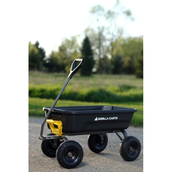 Gorilla Carts  4-cu ft Poly Yard Cart - Image 8