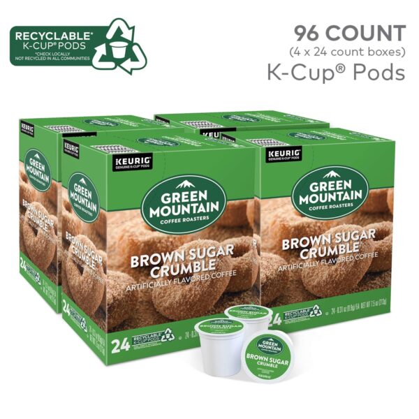 Green Mountain Coffee Roasters Brown Sugar Crumble Coffee, Keurig Single Serve K-Cup Pods, 96 Count (4 Packs of 24) - Image 11