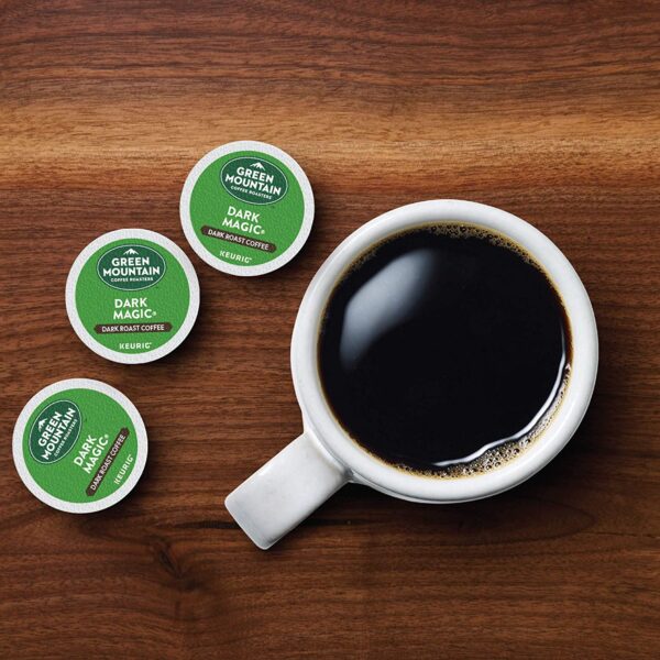 Green Mountain Coffee Roasters Dark Magic, Single-Serve Keurig K-Cup Pods, Dark Roast Coffee Pods, 12 Count (Pack of 6) - Image 5