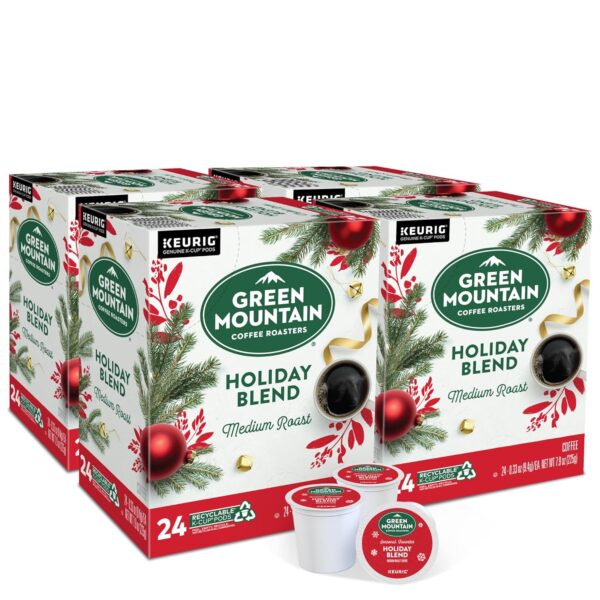 Green Mountain Coffee Roasters Holiday Blend, Keurig Single Serve K-Cup Pods, 96 Count (4 Packs of 24) - Image 2