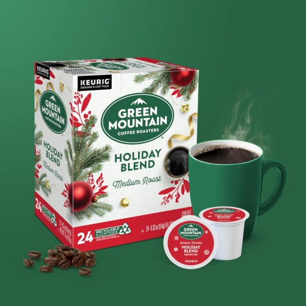 Green Mountain Coffee Roasters Holiday Blend, Keurig Single Serve K-Cup Pods, 96 Count (4 Packs of 24) - Image 4