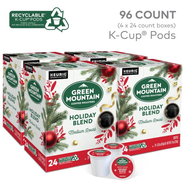 Green Mountain Coffee Roasters Holiday Blend, Keurig Single Serve K-Cup Pods, 96 Count (4 Packs of 24) - Image 11