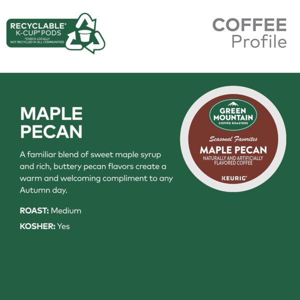 Green Mountain Coffee Roasters Maple Pecan Coffee,Keurig K-Cup Pods, Light Roast, 96 Count (4 Packs of 24) - Image 10