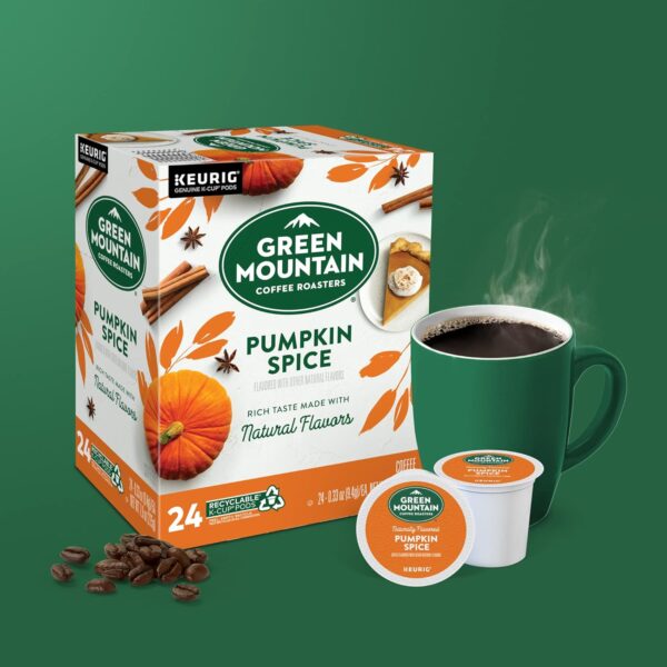 Green Mountain Coffee Roasters Pumpkin Spice Coffee, Keurig Single-Serve K-Cup Pods, Light Roast, 96 Count (4 Packs of 24) - Image 3