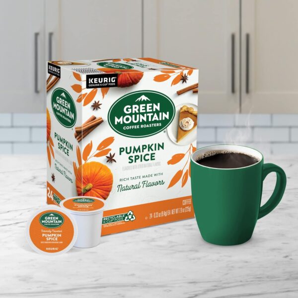 Green Mountain Coffee Roasters Pumpkin Spice Coffee, Keurig Single-Serve K-Cup Pods, Light Roast, 96 Count (4 Packs of 24) - Image 4