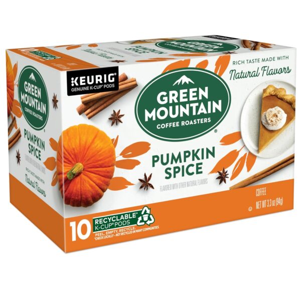 Green Mountain Coffee Roasters Pumpkin Spice, Keurig Single-Serve K-Cup Pods, Light Roast Coffee, 60 Count (6 Packs of 10) - Image 5