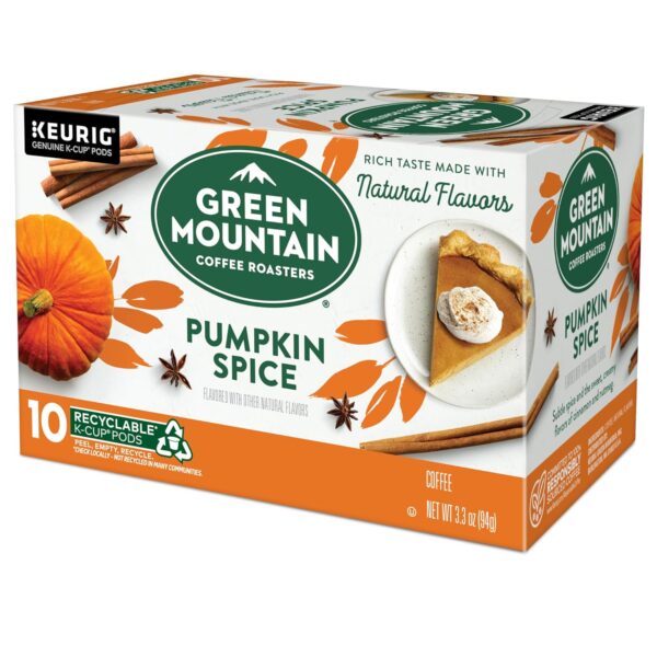 Green Mountain Coffee Roasters Pumpkin Spice, Keurig Single-Serve K-Cup Pods, Light Roast Coffee, 60 Count (6 Packs of 10) - Image 4