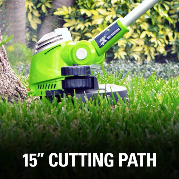 GreenWorks 5.5 Amp 15  Corded String Trimmer - Image 5