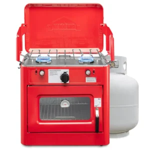 HC210BWS 2-in-1 Gas Camping Portable Propane Stove and Oven with Grill and Integrated Igniter